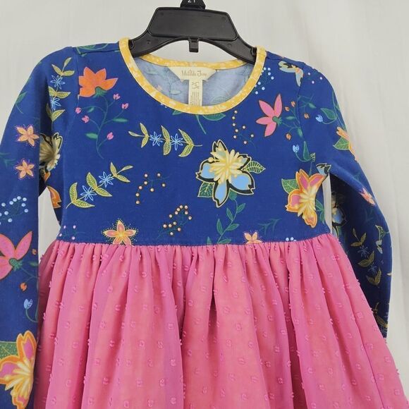 Matilda Jane QUIET CONTEMPLATION Top 6 Girls Swiss Dot Floral Make Believe - Picture 4 of 8